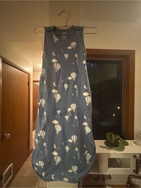 Woolino 2-24mo Sleepsack with Hot Air Balloon Print - Blue